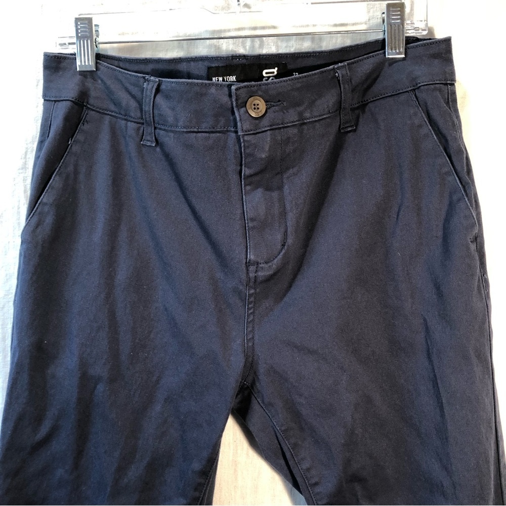NWOT RSQ Mens New York slim straight chino pant in washed navy stretch 32x30 - Picture 3 of 8